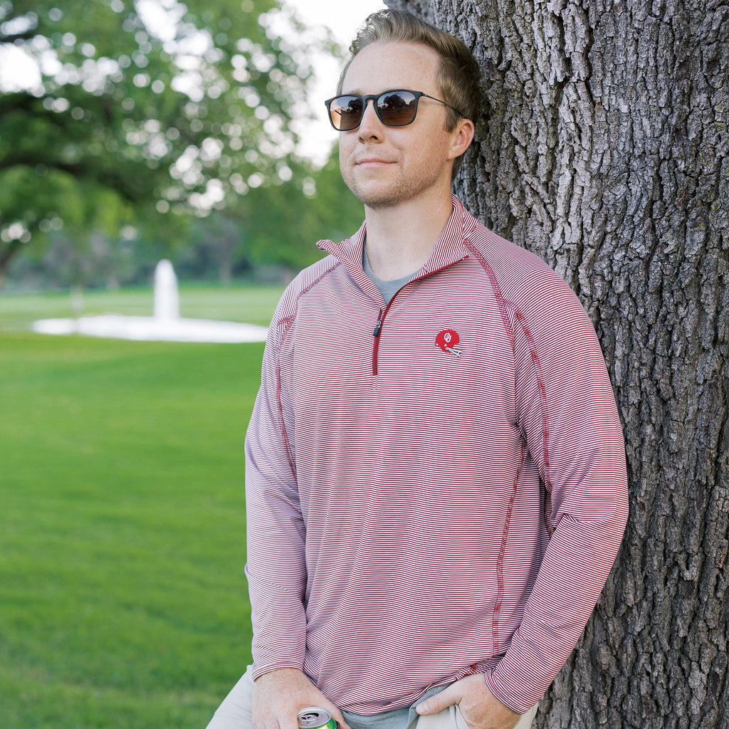 1966 Oklahoma Sooners Mini Stripe Pullover