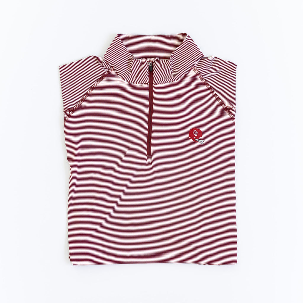 Flatlay of 1966 OU mini stripe pullover