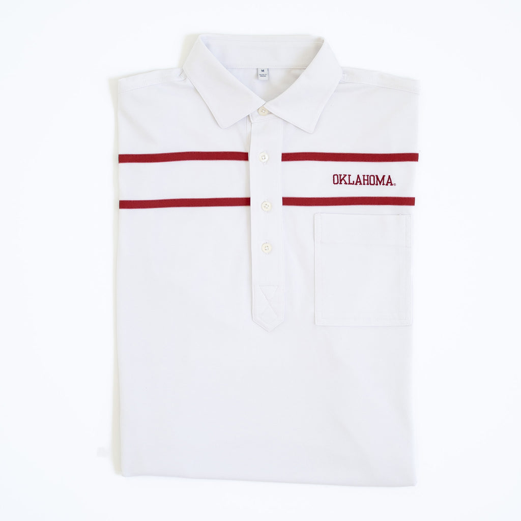1985 Oklahoma sooners vintage coaches gameday polo folded