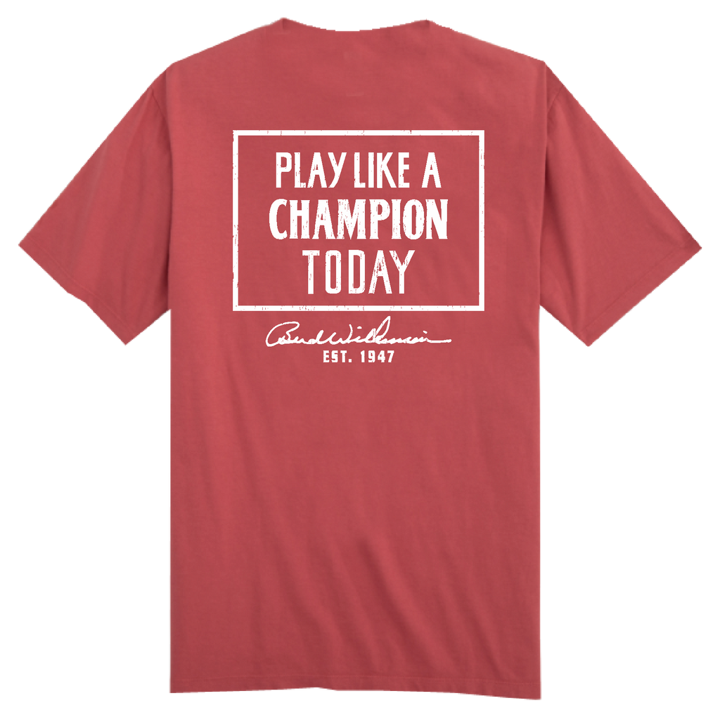 Back of OU Sonners Play Like a Champion Pocket t-shirt