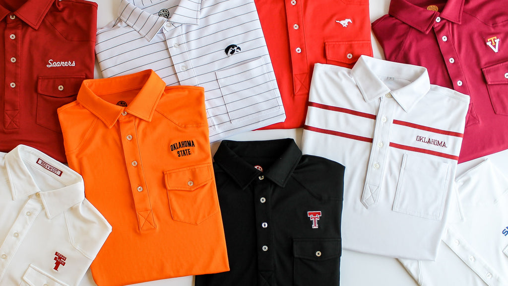 Red-and-West-College-Football-Gameday-Polos