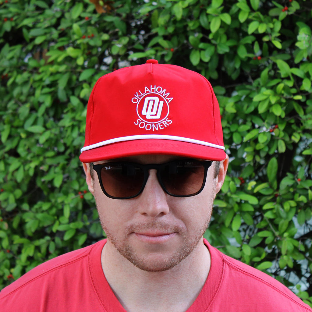 OU-Crimson-Disco-Logo-Performance-Rope-Hat