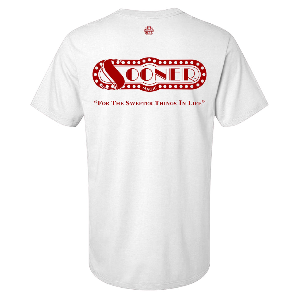 White Sooner Magic Pocket Tee
