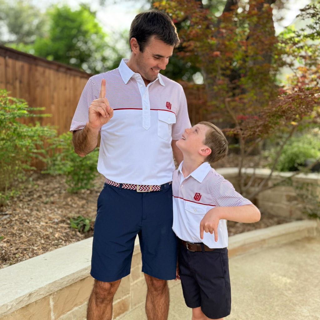 Youth vintage Oklahoma disco logo gameday polo