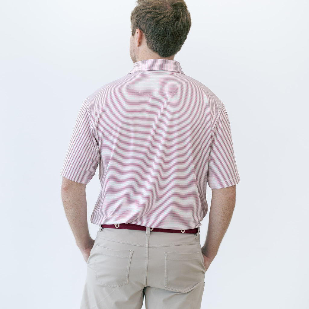 Back of 1966 ou sooners helmet pinstripe gameday polo