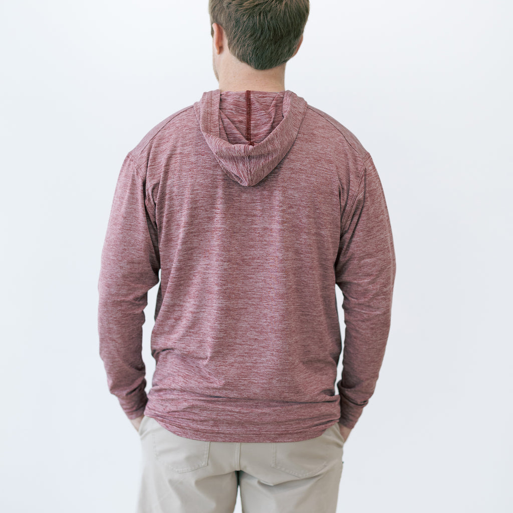 Back of OU performance hoodie