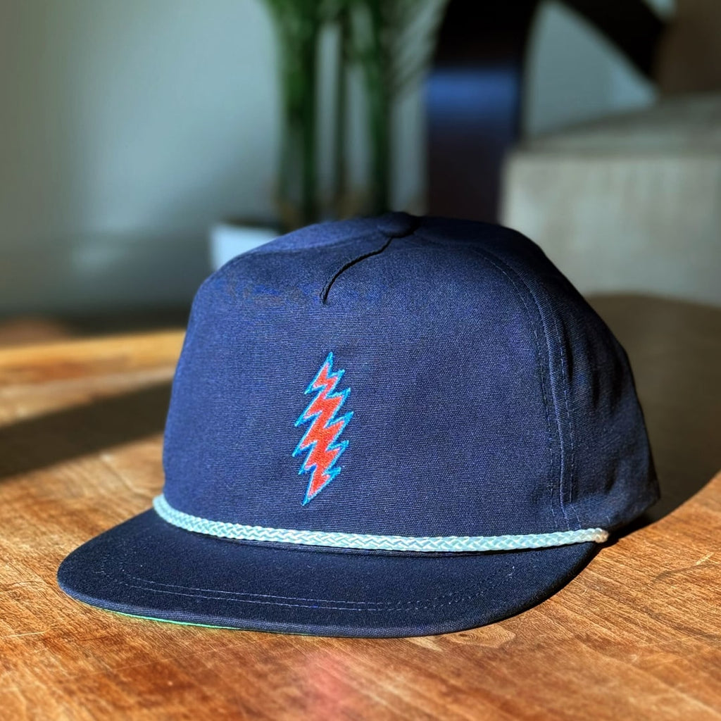 Navy Blue Oklahoma City Thunder Bolt Hat by Red & West