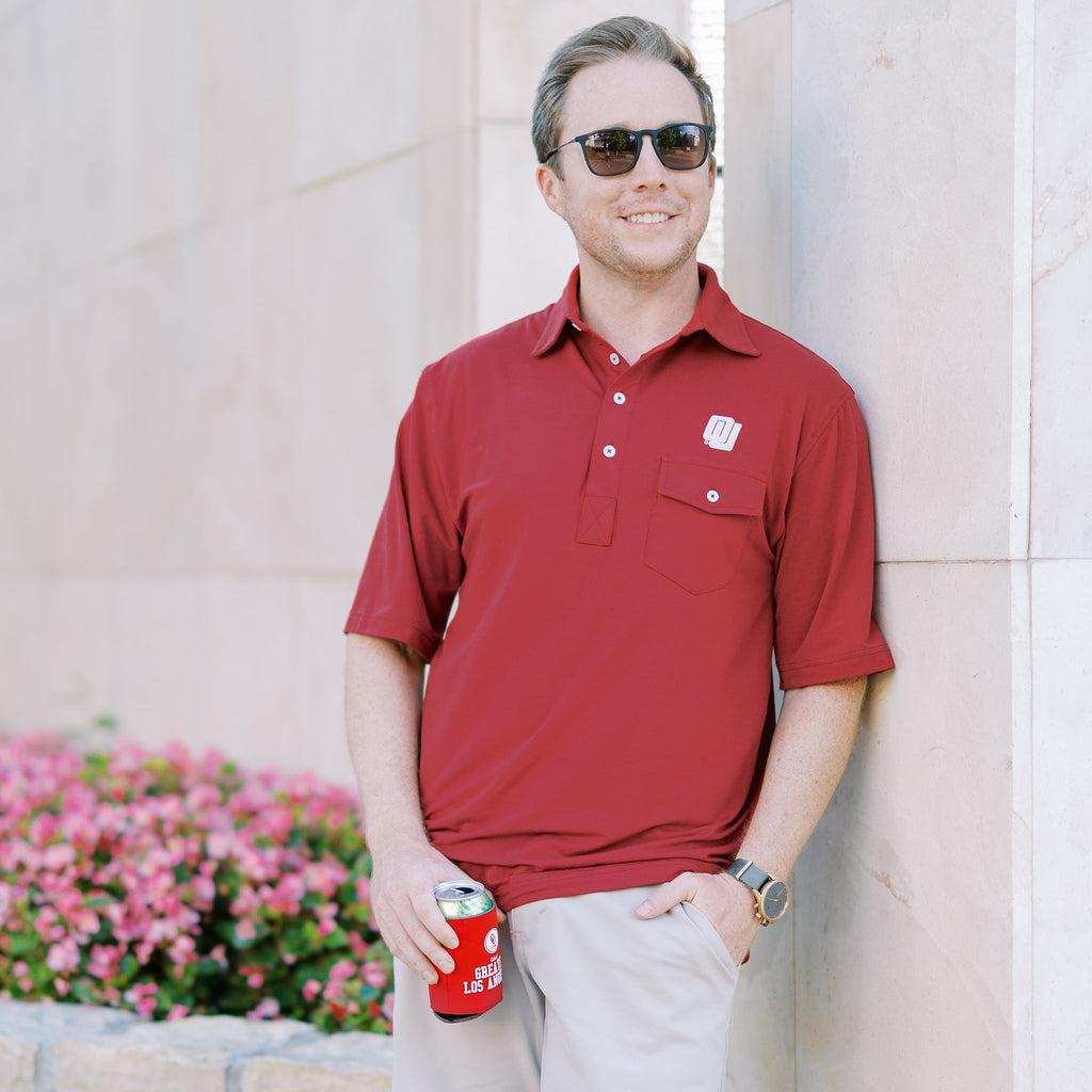 Oklahoma Sooners vintage crimson gameday polo