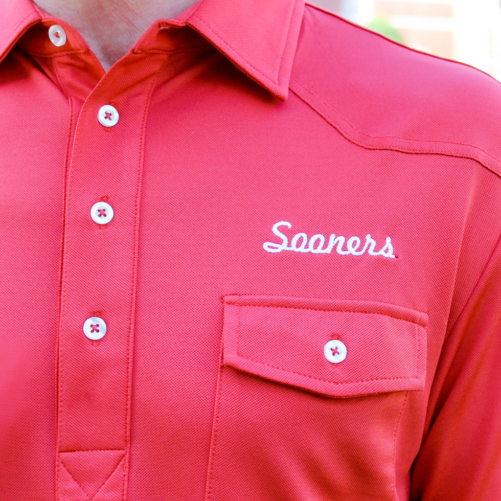 Sooners classic western gameday polo