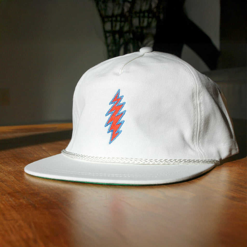 White Oklahoma City thunder bolt hat by Red & West