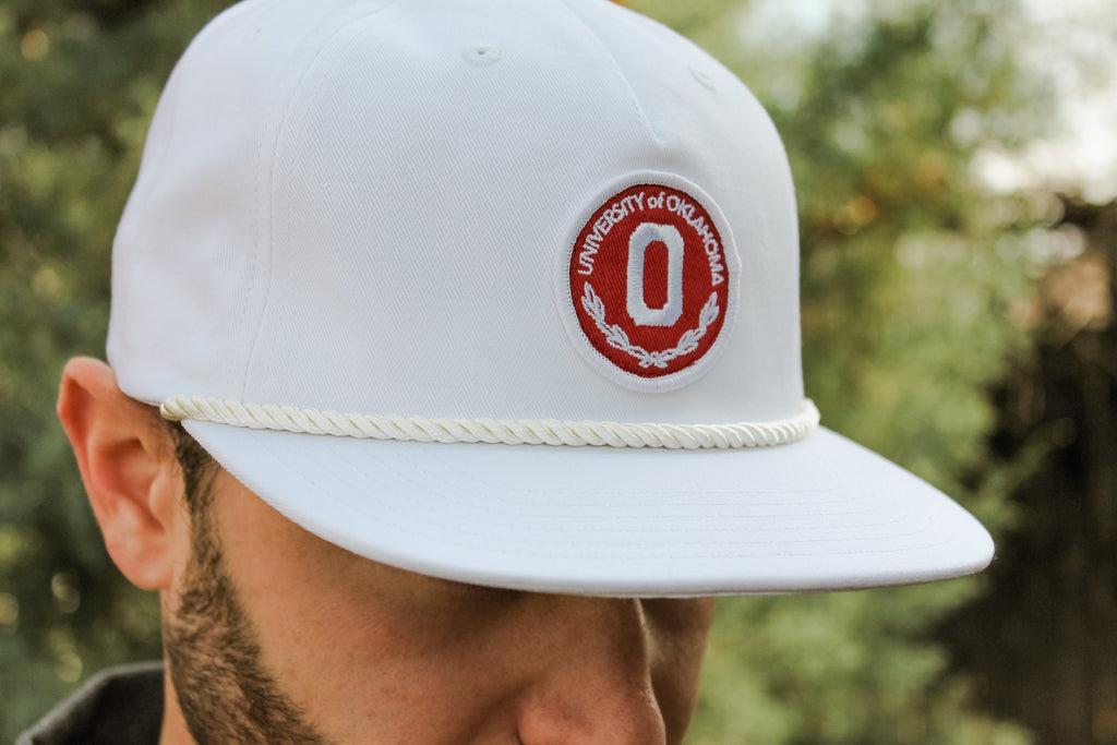 White OU Rope Hat